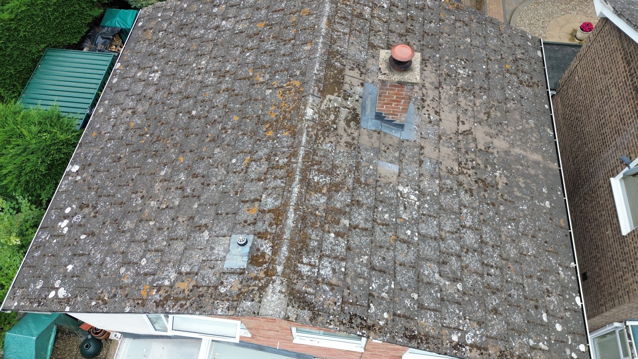 Aerial roof inspection for building surveyors